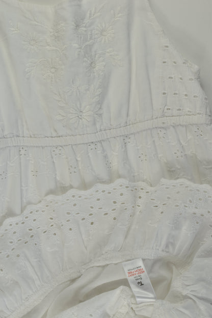 Tu Size 6 Lined Lined Embroidery Dress