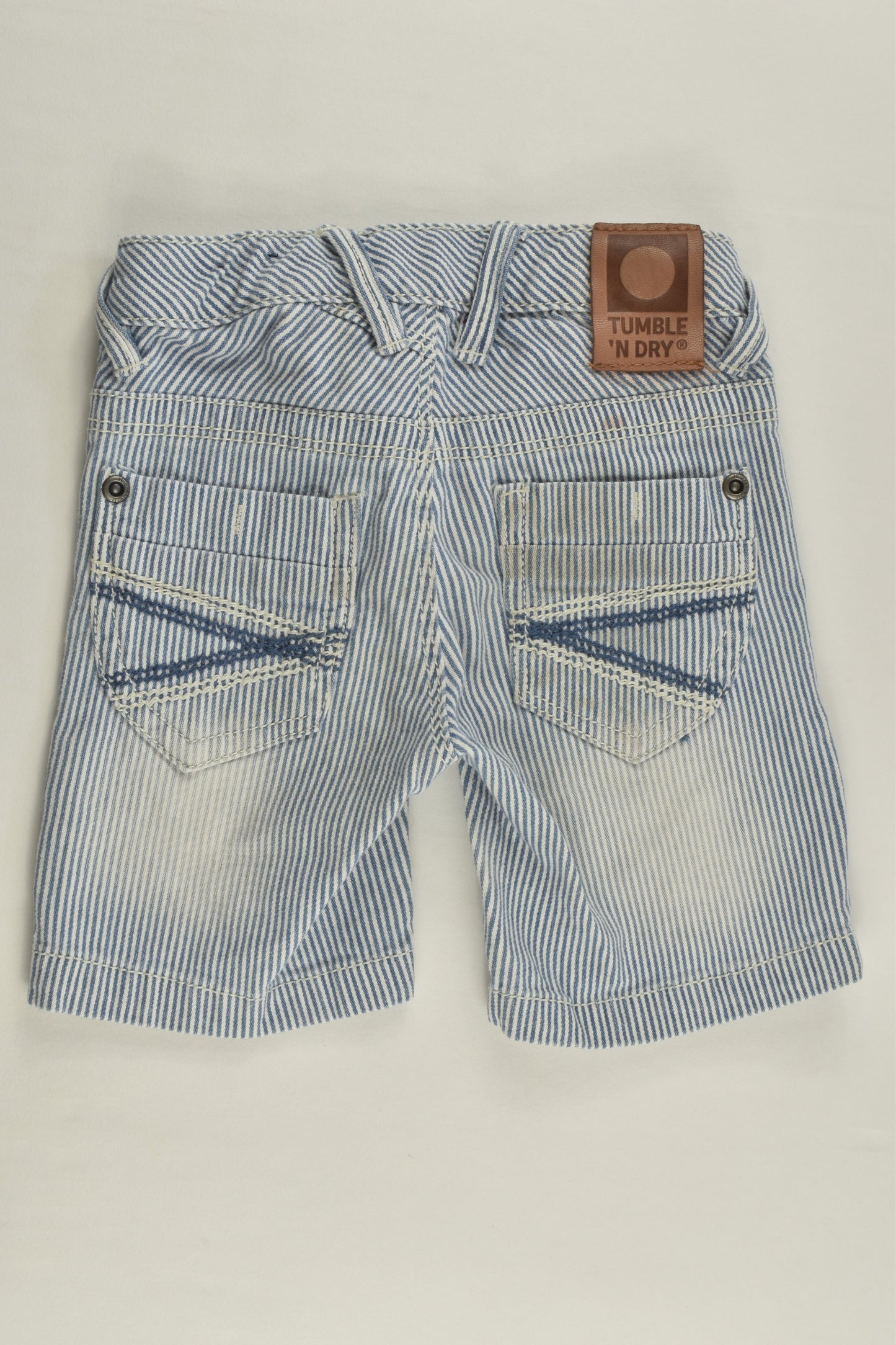 Tumble 'N Dry Size 2 (92 cm) Striped Denim Shorts