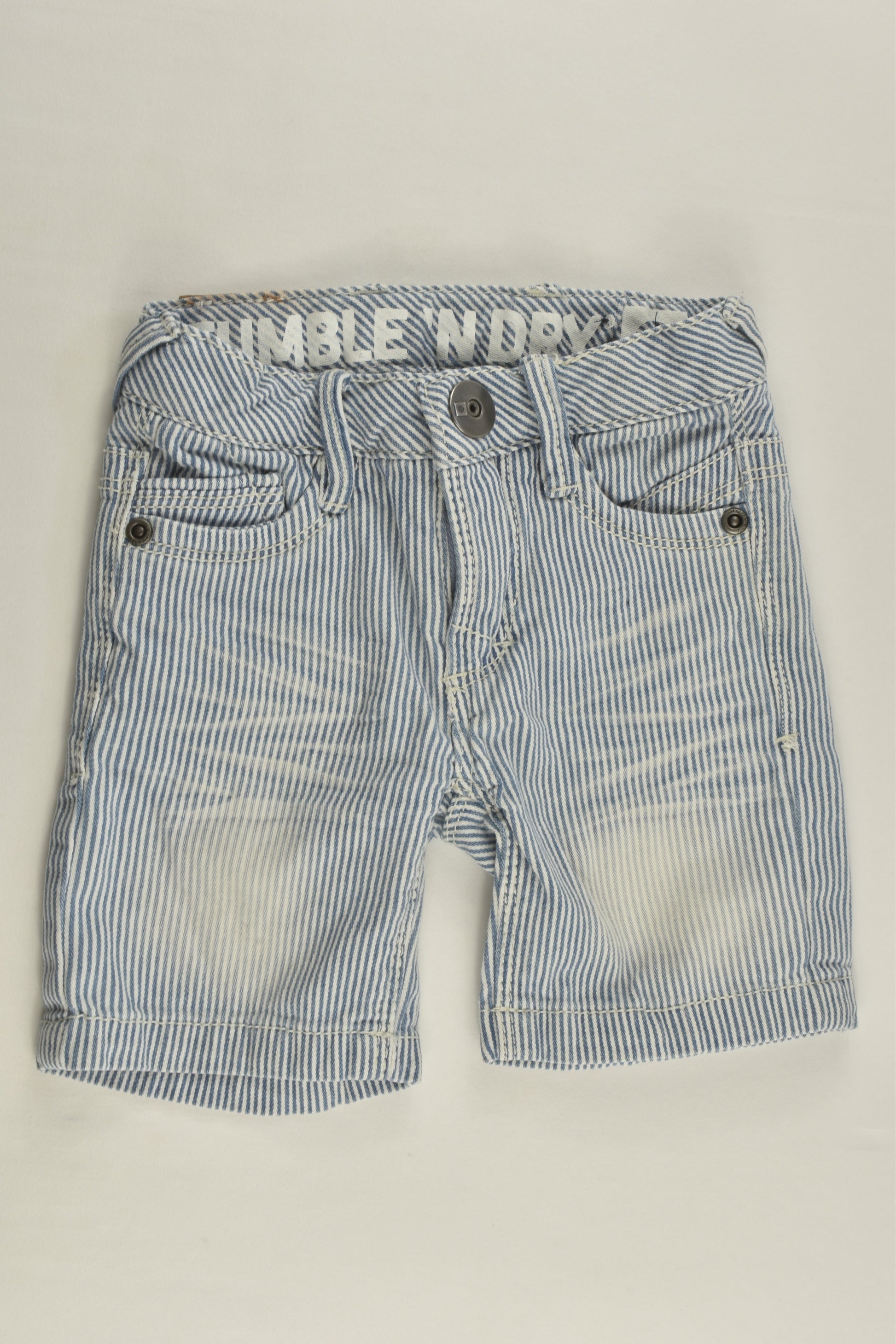 Tumble 'N Dry Size 2 (92 cm) Striped Denim Shorts