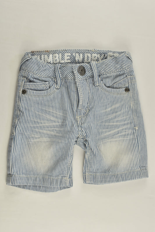 Tumble 'N Dry Size 2 (92 cm) Striped Denim Shorts