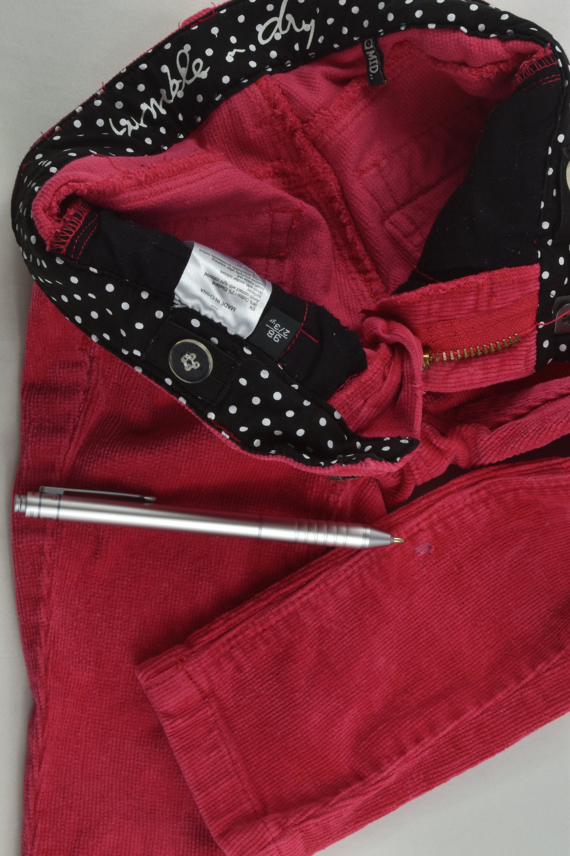 Tumble 'N Dry Size 2/3 (98 cm) Cord Pants