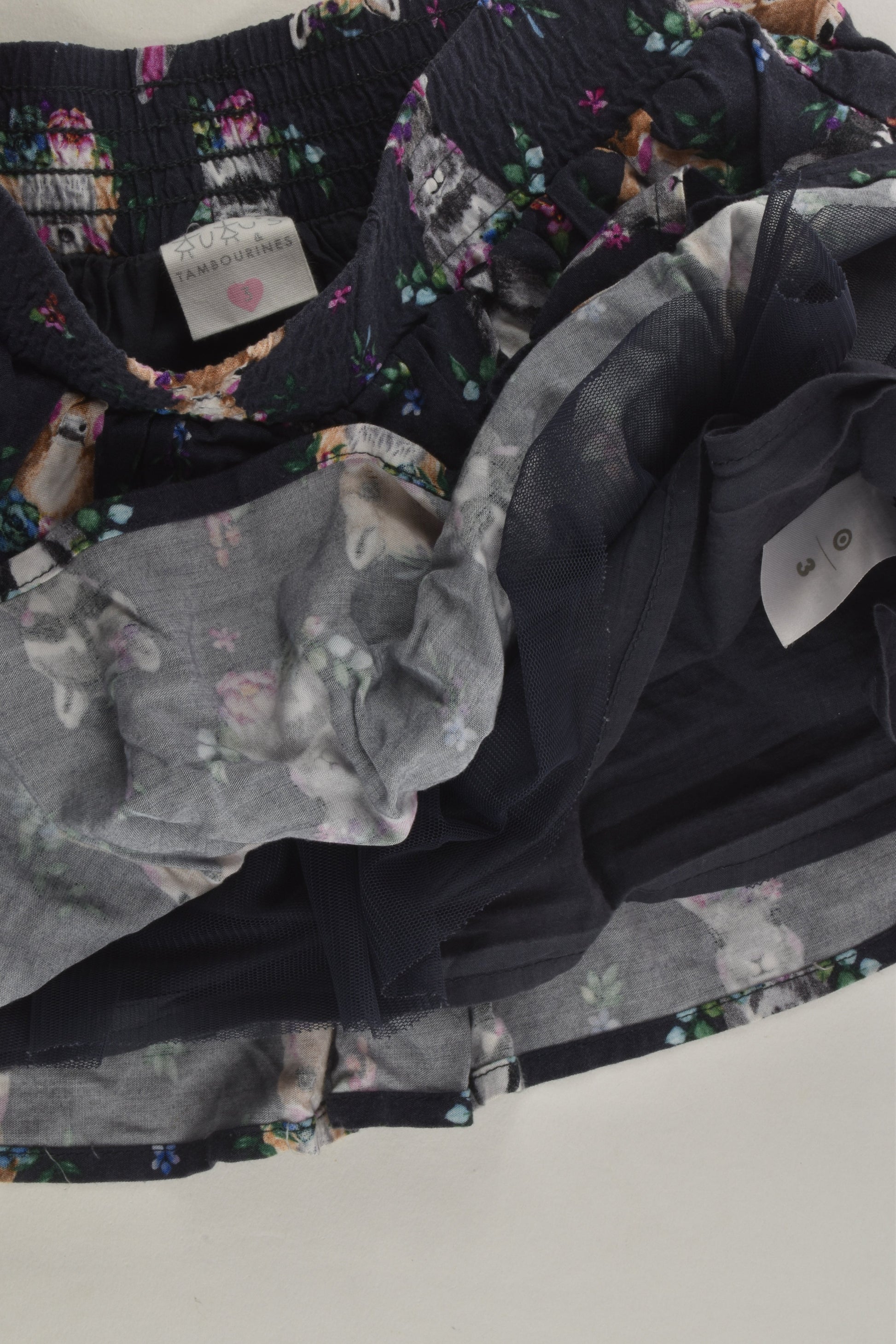 Tutu's & Tambourines Size 3 Forrest Animals Skirt