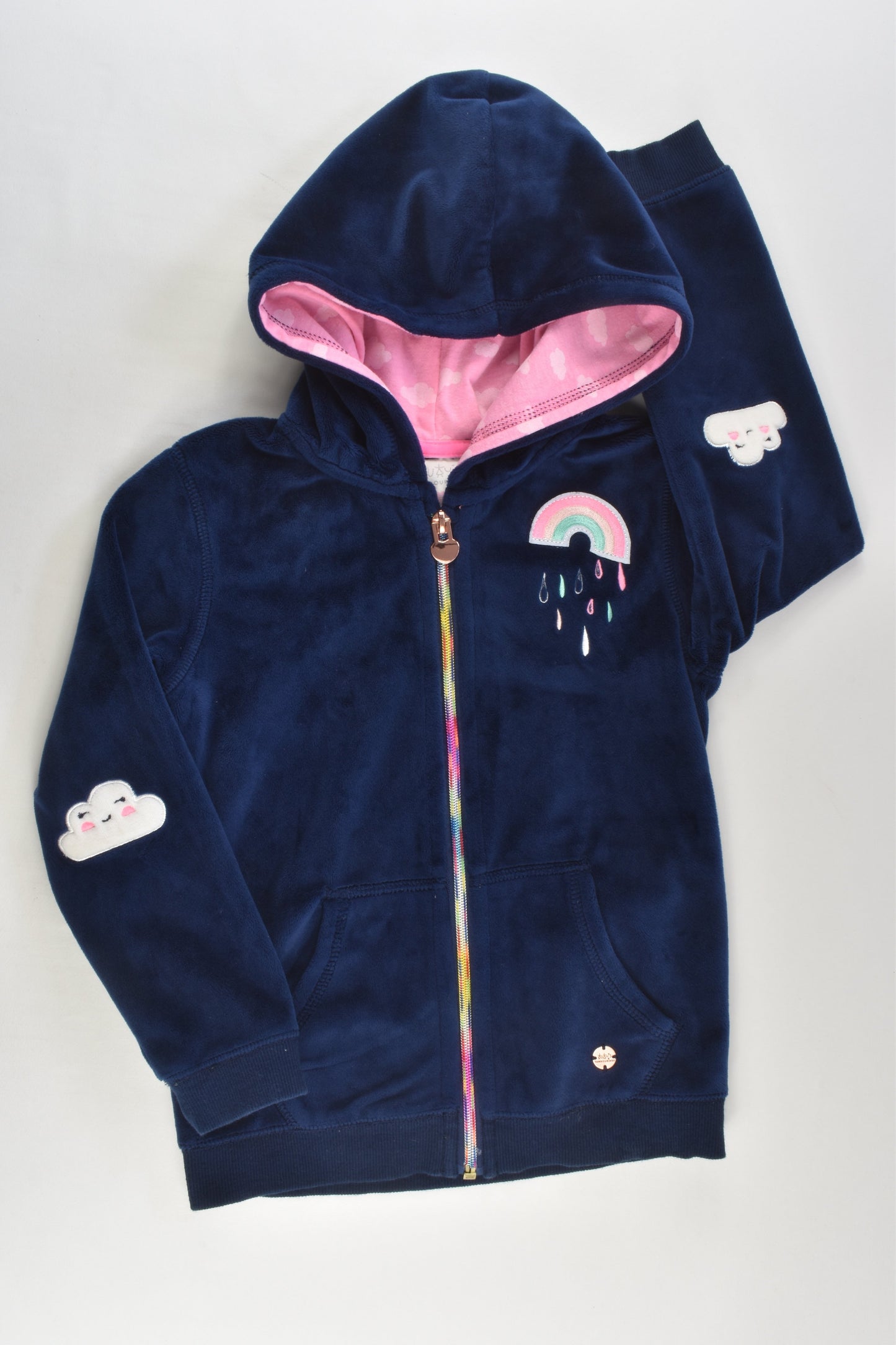 Tutus & Tambourines Size 5 Rainbow Velour Jumper