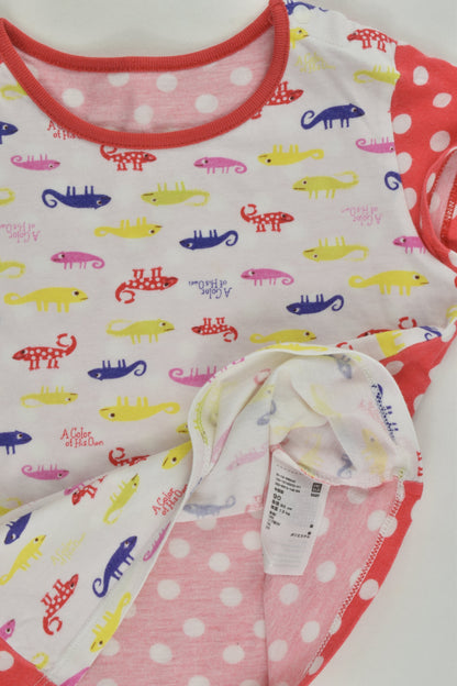 Uniqlo Size 1-2 (90 cm) Chameleons and Dots T-shirt
