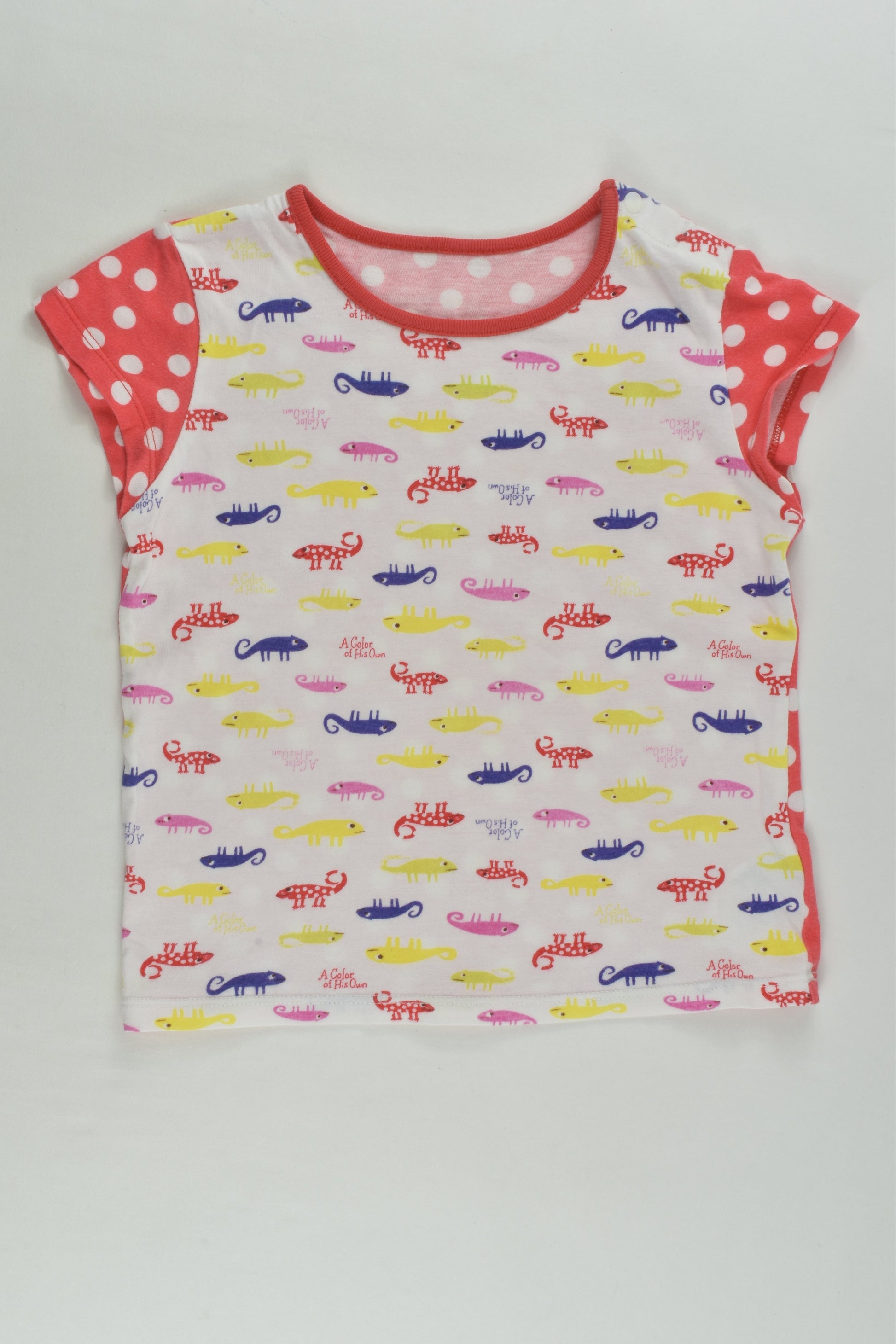 Uniqlo Size 1-2 (90 cm) Chameleons and Dots T-shirt