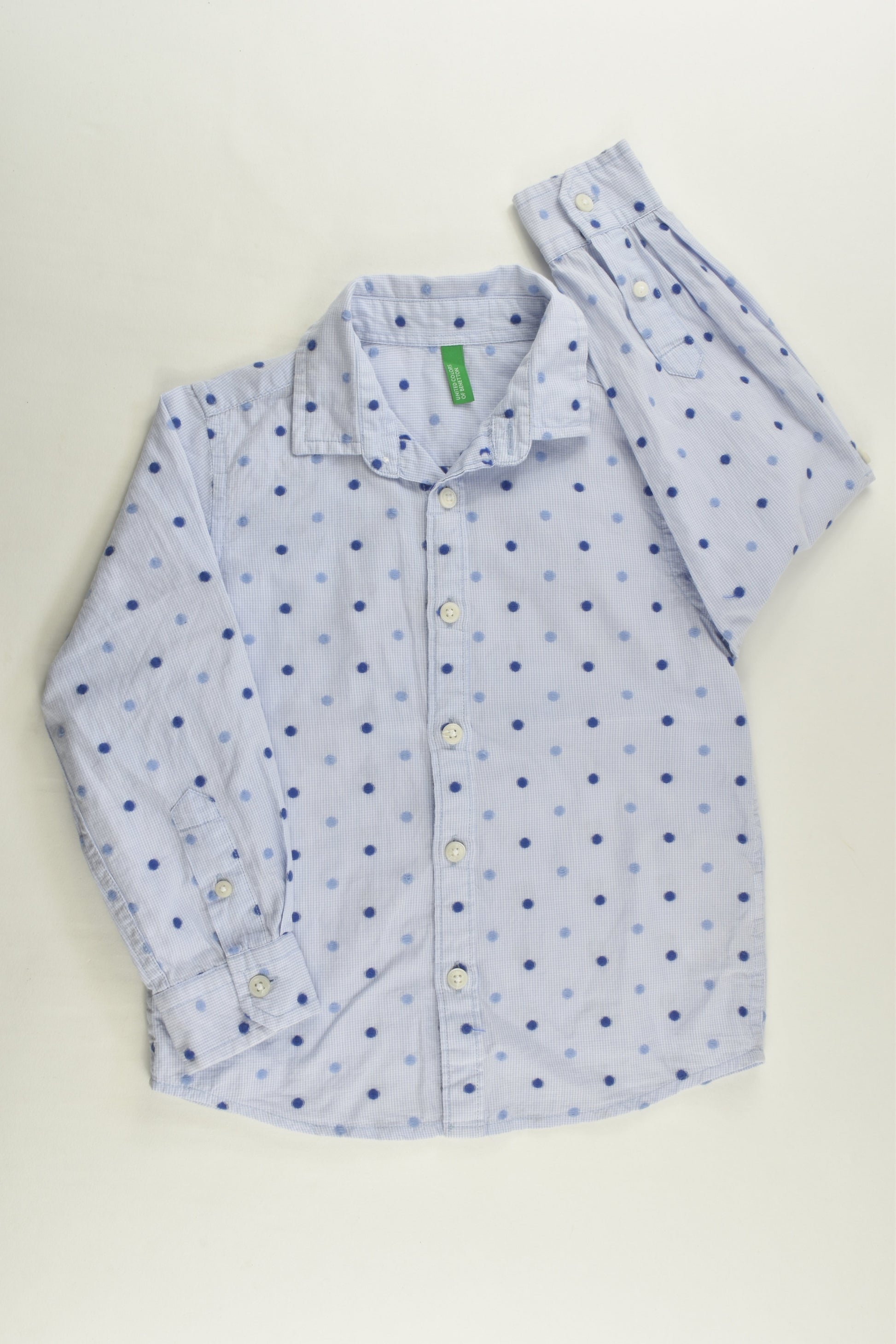 United Colors Of Benetton Size 4 Dots Shirt