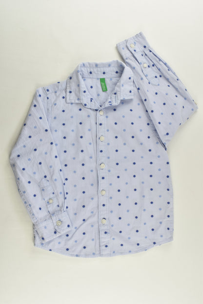 United Colors Of Benetton Size 4 Dots Shirt