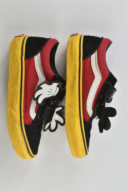 Vans of the Wall Size 12.5 Disney Mickey Mouse Shoes