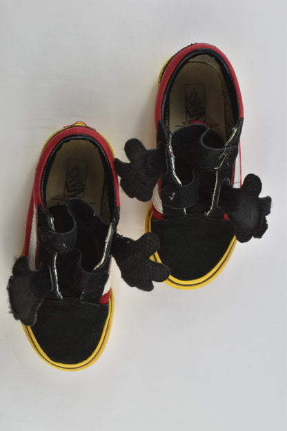 Vans of the Wall Size 12.5 Disney Mickey Mouse Shoes