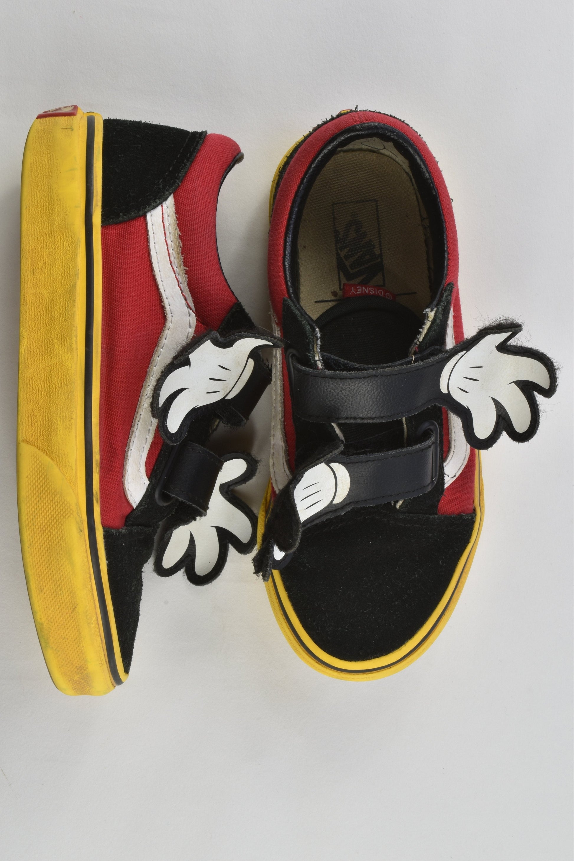 Vans of the Wall Size 12.5 Disney Mickey Mouse Shoes
