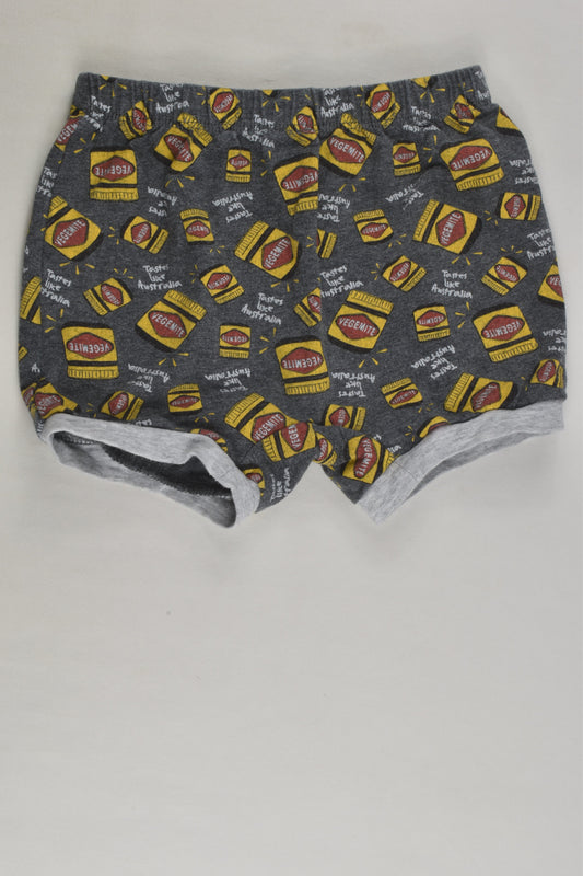 Vegemite Size 00 Shorts