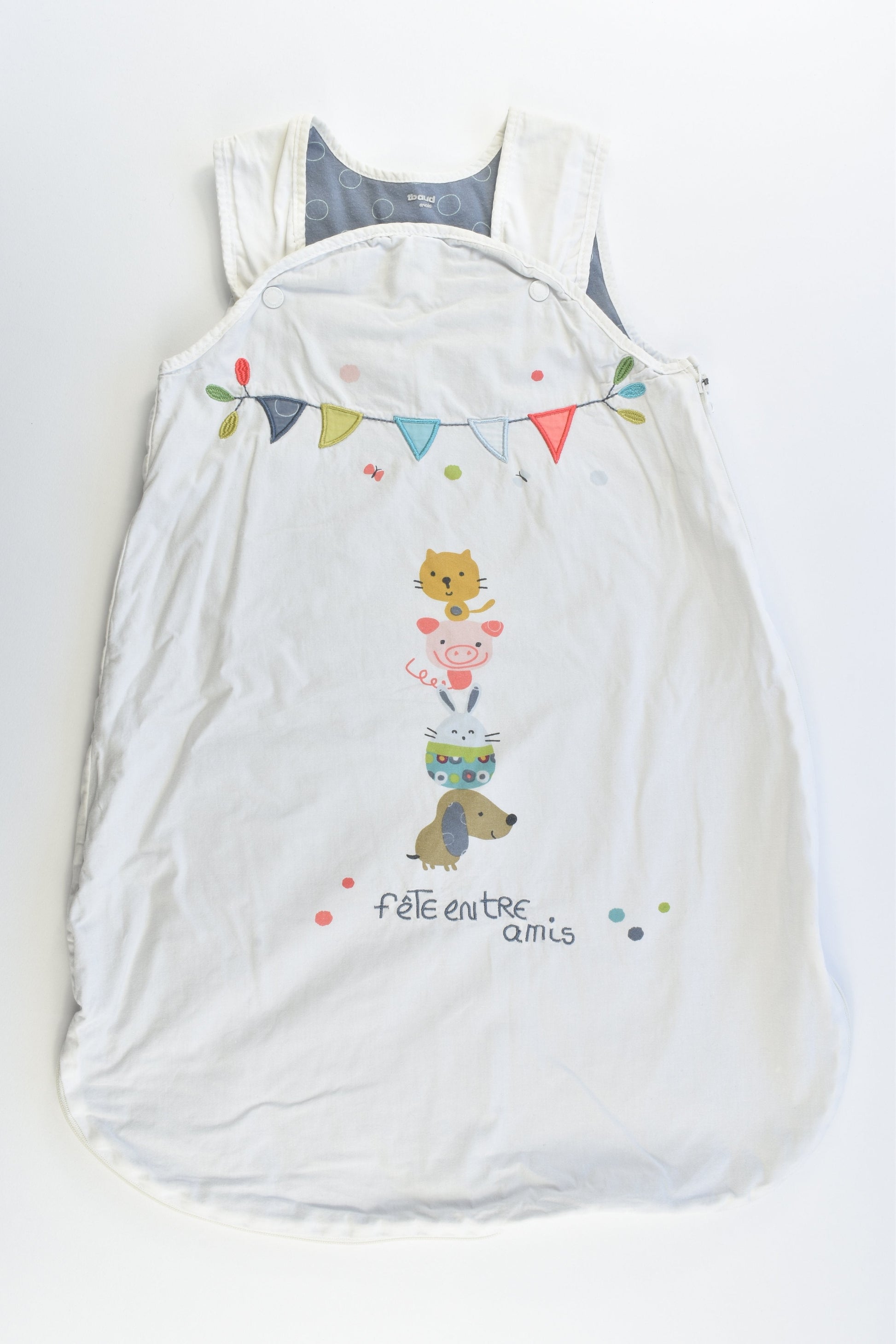 Vertbaudet (France) Size 0-6 months 'Fête Entre Amis' Approx 0.5 Tog Sleeping Bag