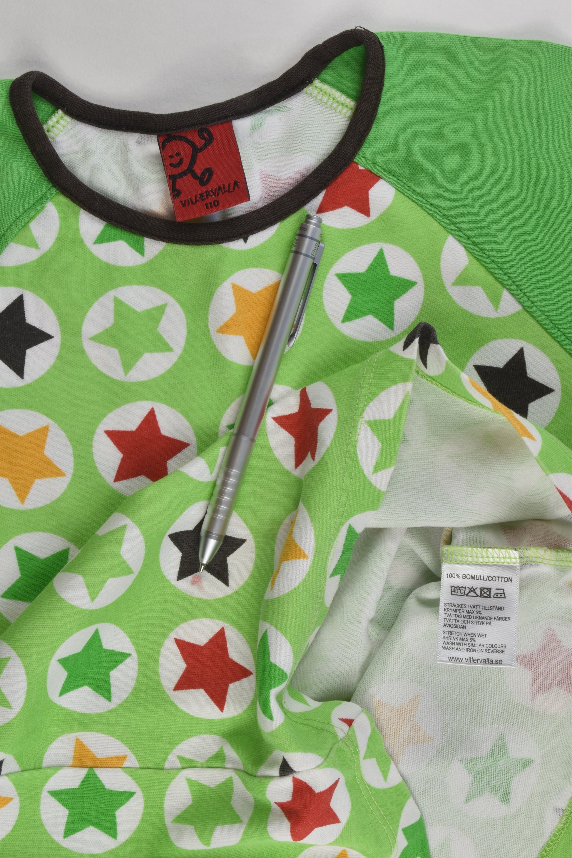 Villervalla Size 5 (110 cm) Stars T-shirt