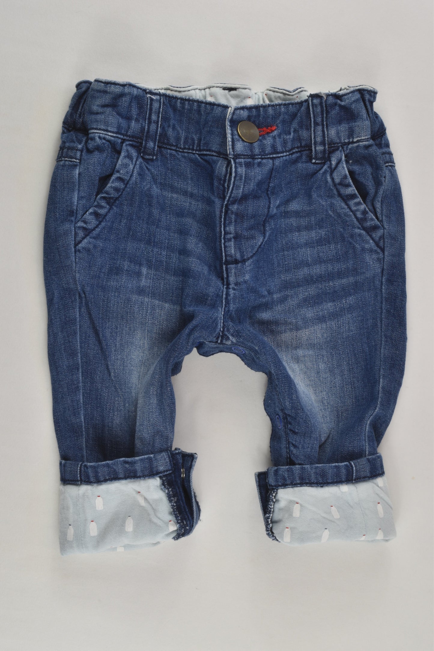 Waitrose Mini Size 00 (3-6 months) Lightweight Denim Pants