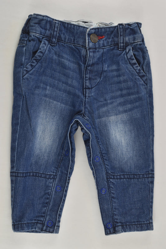 Waitrose Mini Size 00 (3-6 months) Lightweight Denim Pants