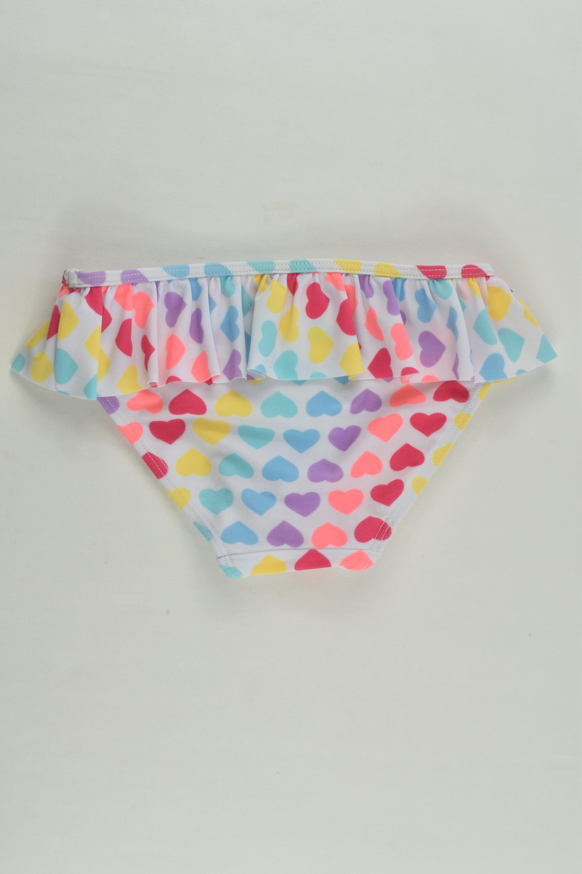 Wave Zone Size 4 Love Hearts Lined Ruffle Swim Pants