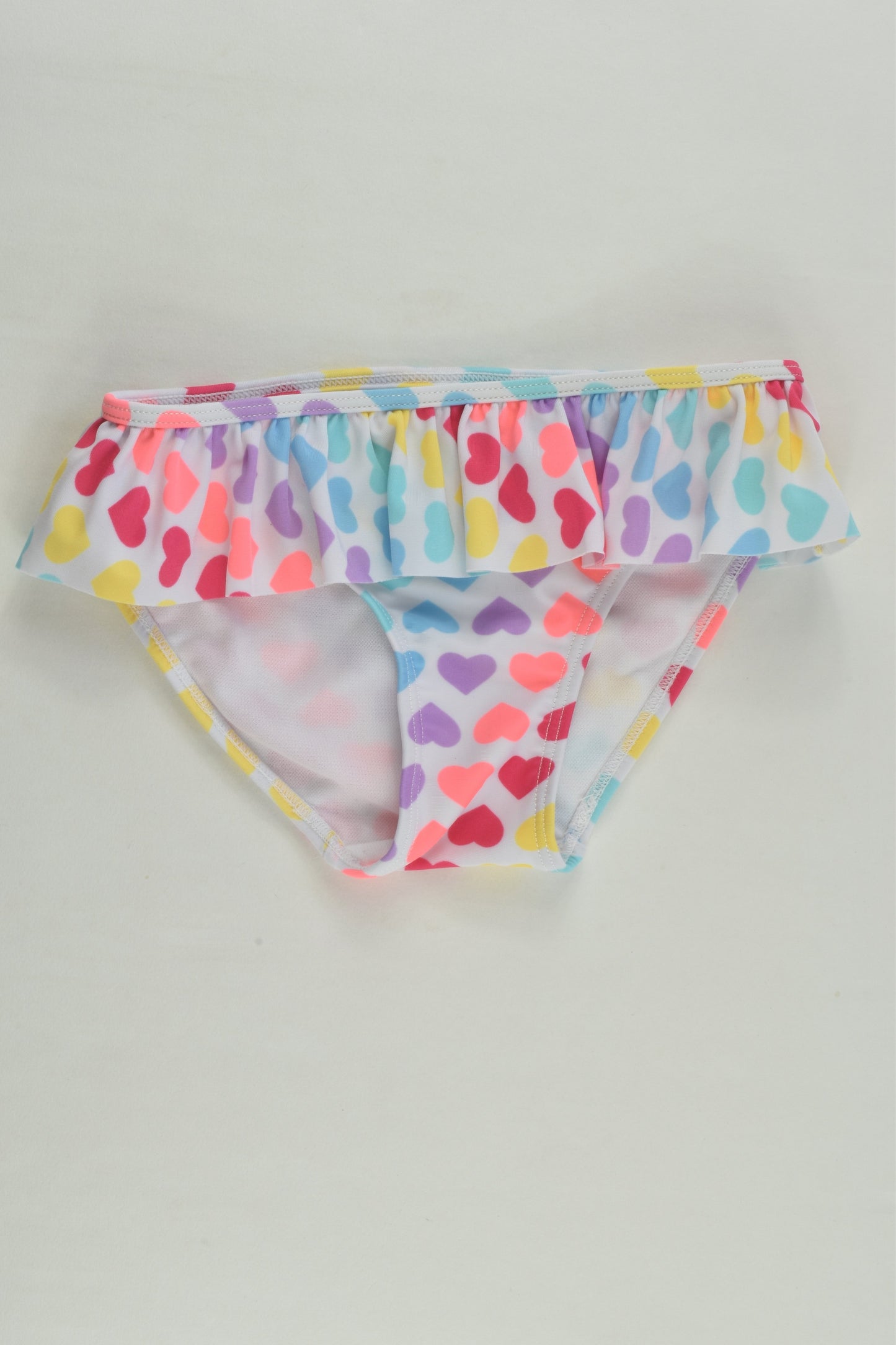 Wave Zone Size 4 Love Hearts Lined Ruffle Swim Pants