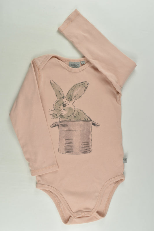 Wheat Size 1 (86 cm) Organic Bunny Bodysuit