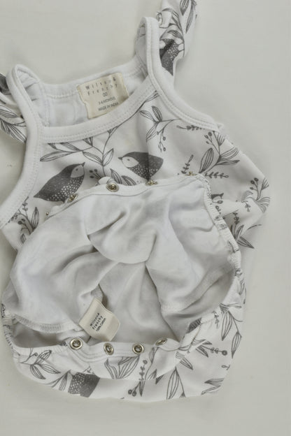 Wilson & Frenchy Size 00 Birds Short Romper