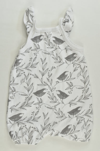 Wilson & Frenchy Size 00 Birds Short Romper