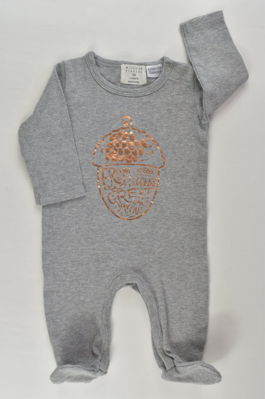 Wilson & Frenchy Size 000 Acorn Romper