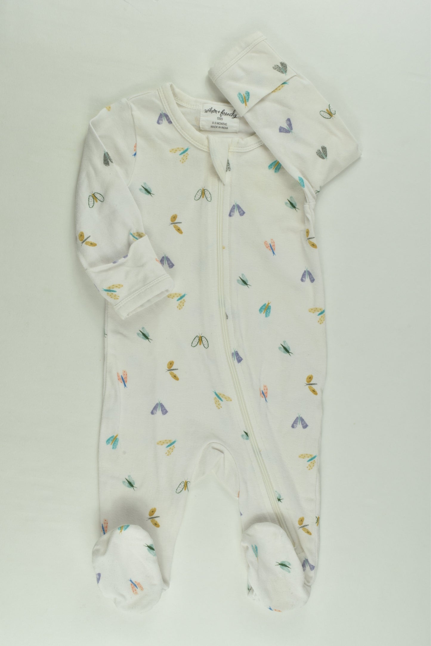 Wilson & Frenchy Size 000 Footed Romper