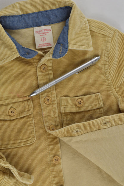 Winbots Kids Size 2 Stretchy Cord Shirt