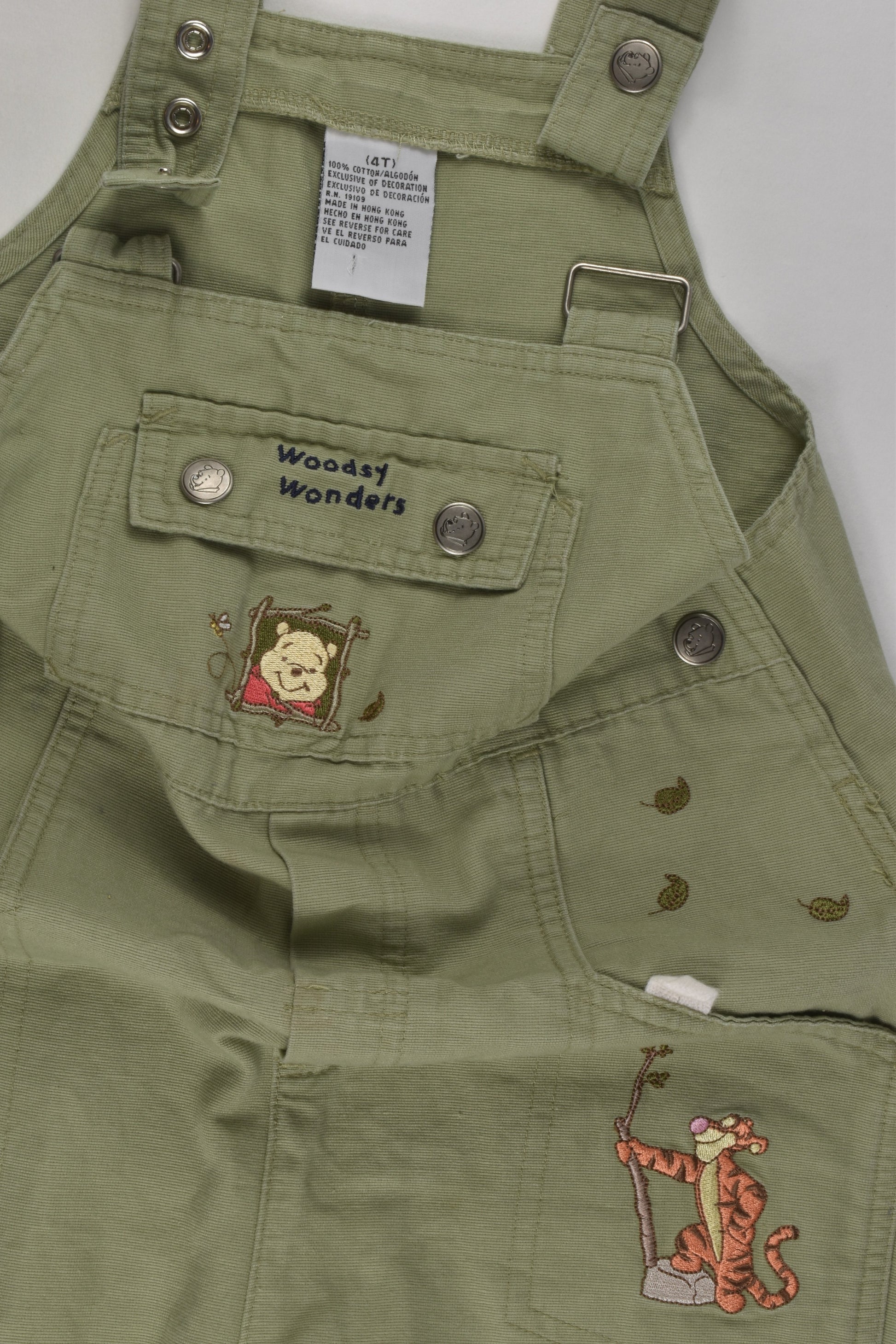 Winnie The Pooh Size 4 Short Overalls