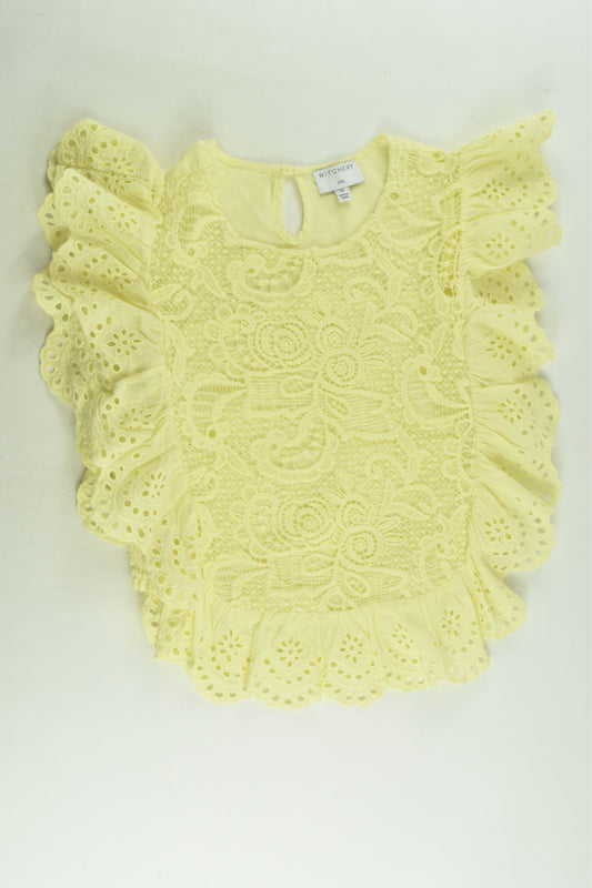 Witchery Size 12 Lined Lace Blouse