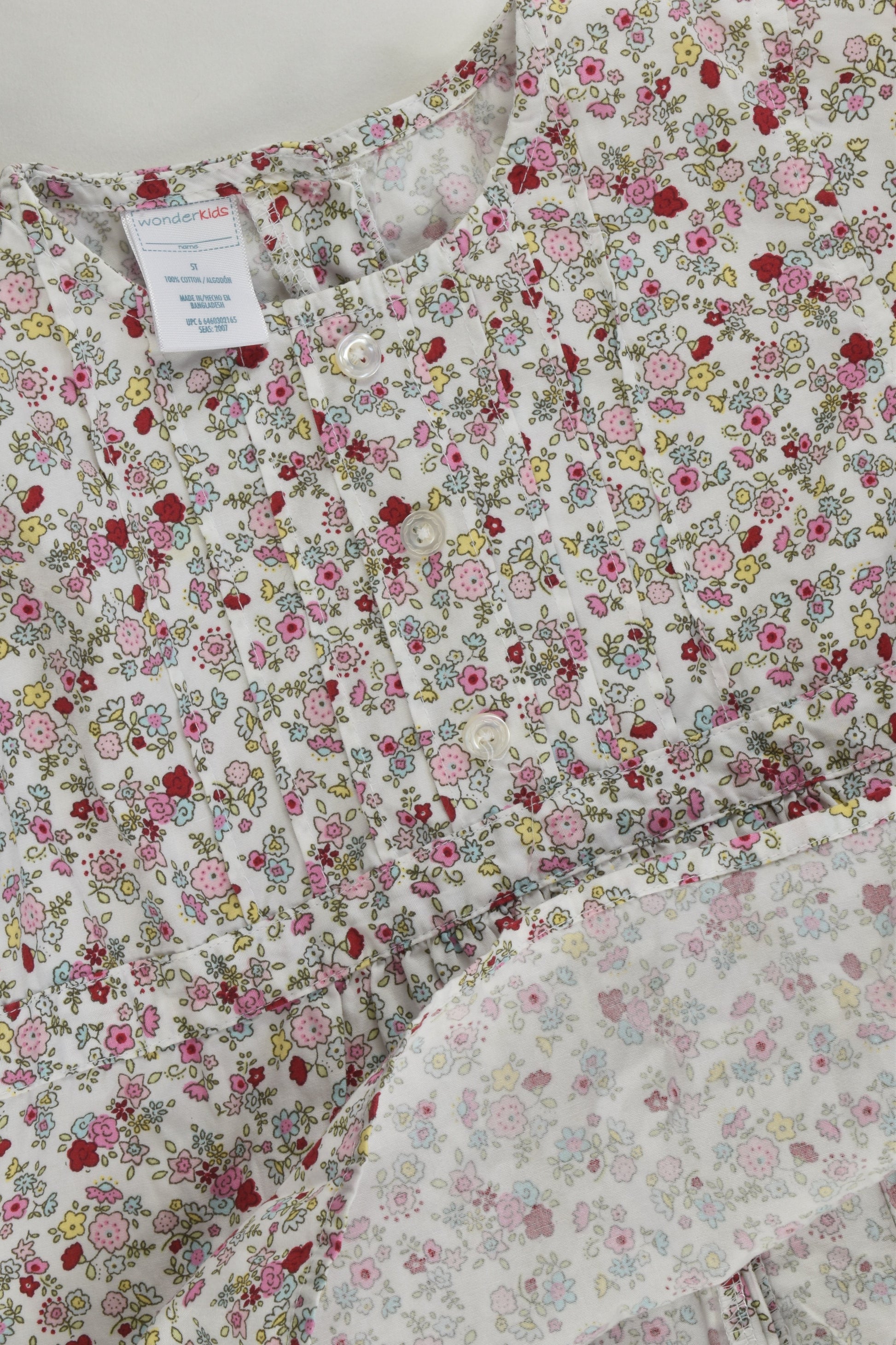 Wonder Kids Size 5 Floral Blouse