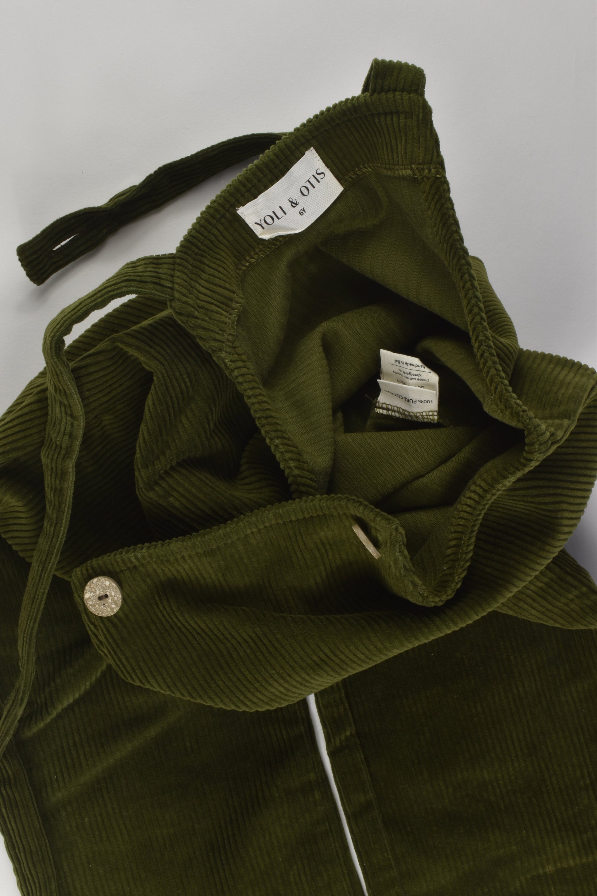 Yoli & Otis Size 6 Cord Overalls