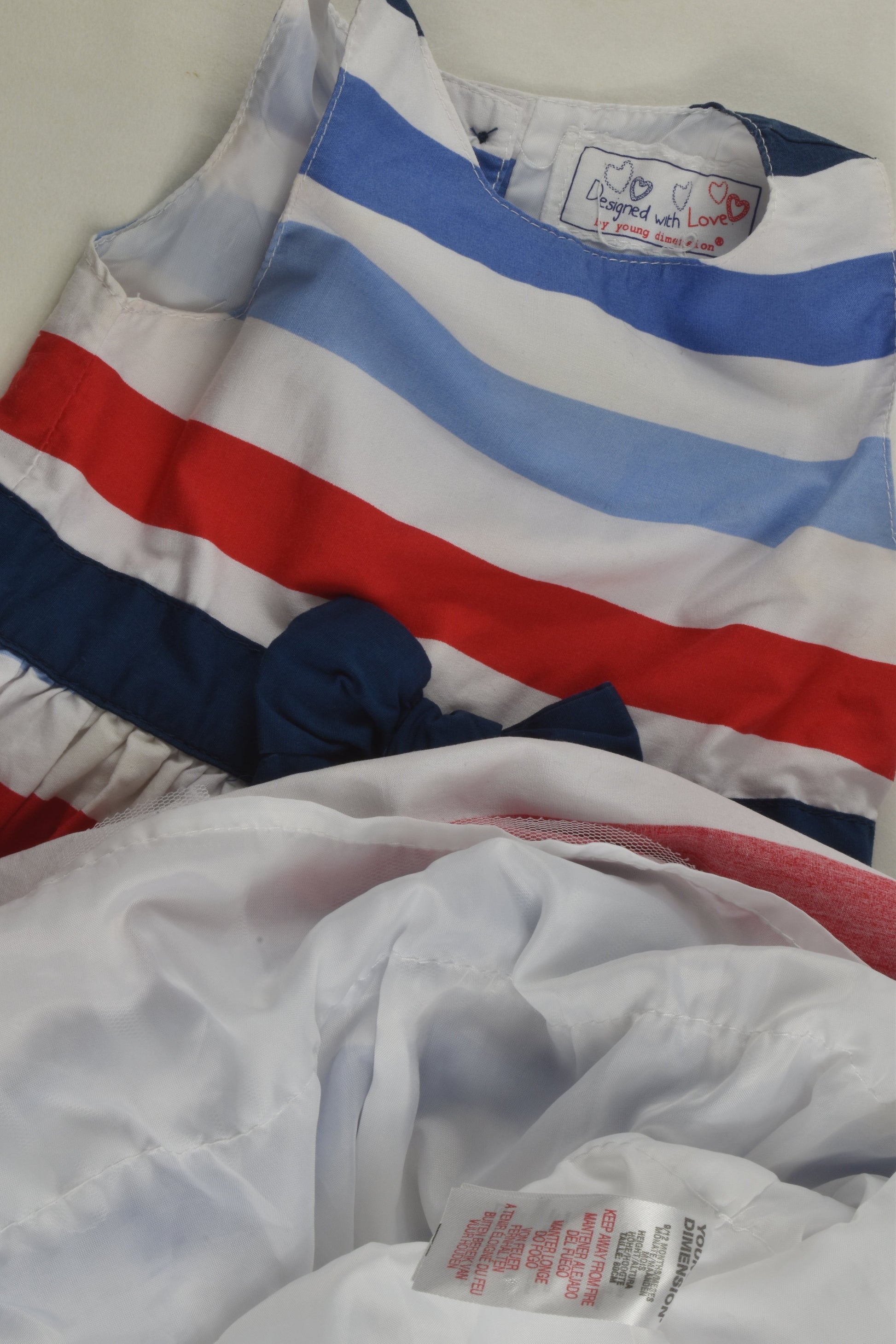 Young Dimension Size 0 (9/12 months) Lined Dress