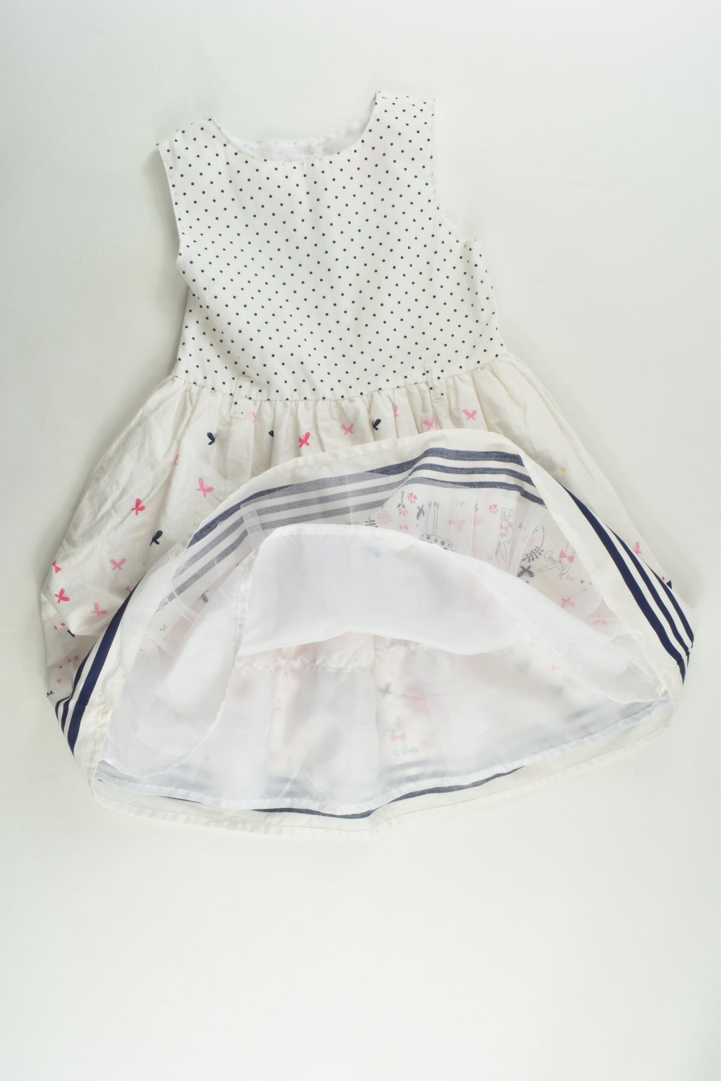 Young Dimension Size 2-3 (98 cm) Girls and Animals Lined Tulle Dress