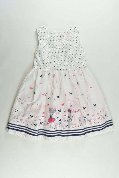 Young Dimension Size 2-3 (98 cm) Girls and Animals Lined Tulle Dress