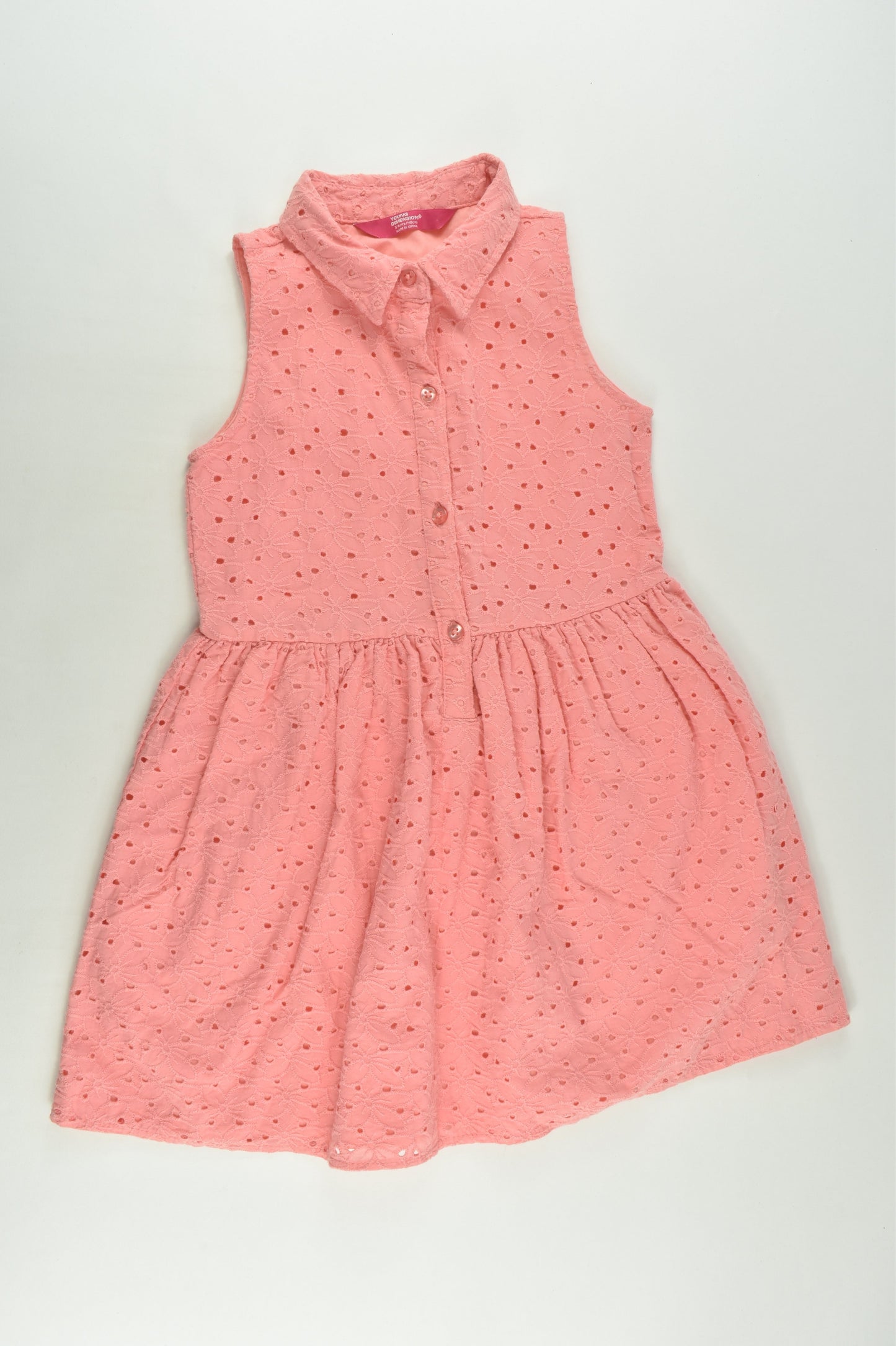 Young Dimension Size 5-6 (116 cm) Lined Lace Dress