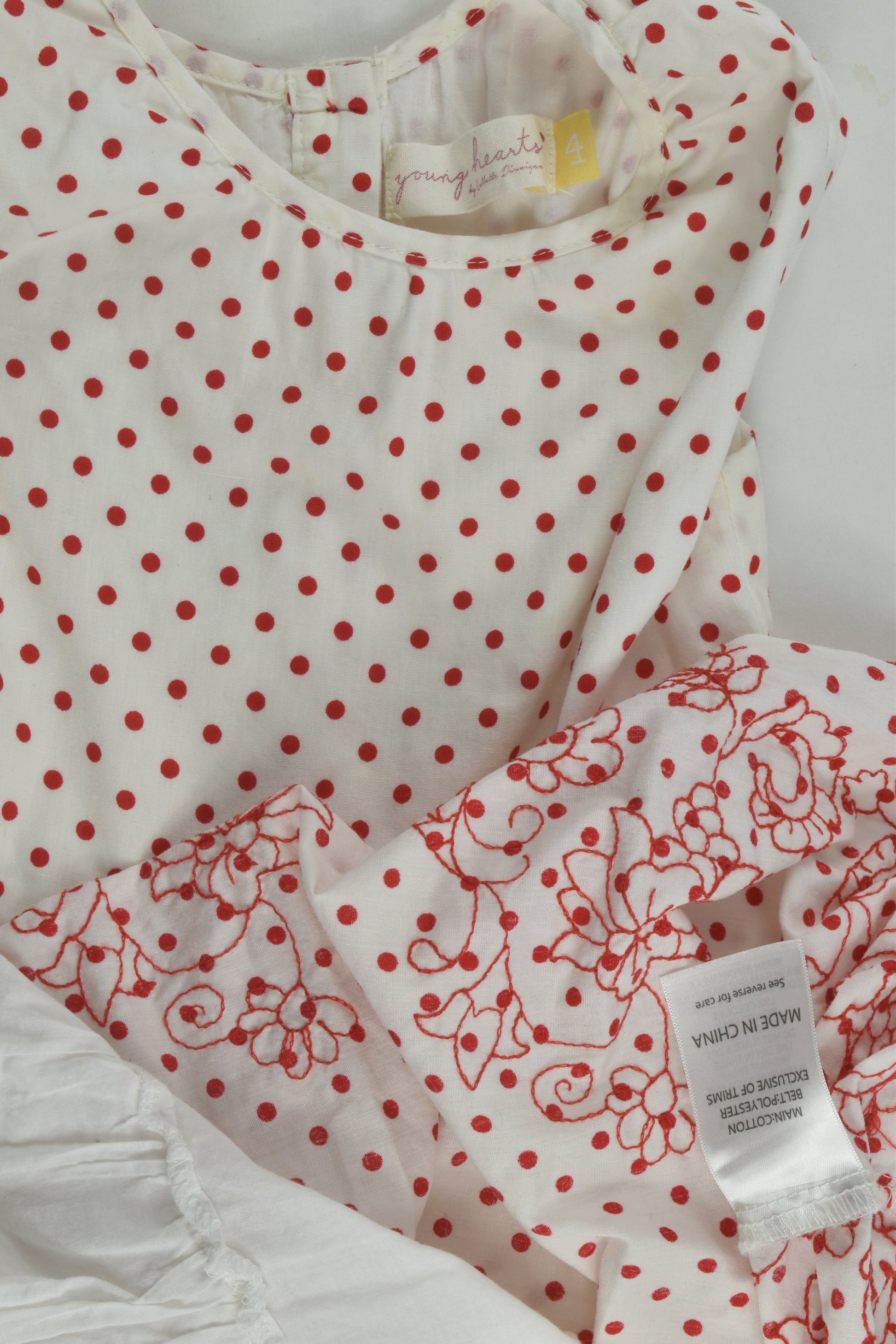 Young Hearts Size 4 Lined Dress