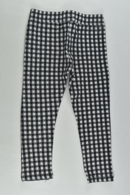 Z Size 3 Checked Thick Leggings