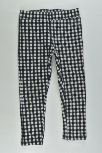 Z Size 3 Checked Thick Leggings