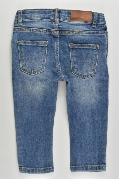 Zara Size 0 (9/12 months, 80 cm) Stretchy Denim Pants