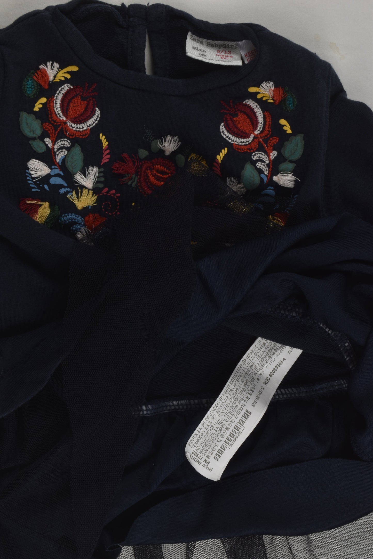 Zara Size 0 Embroidery Dress