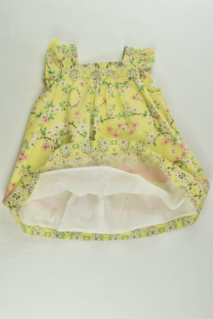 Zara Size 0 Lined Floral Dress