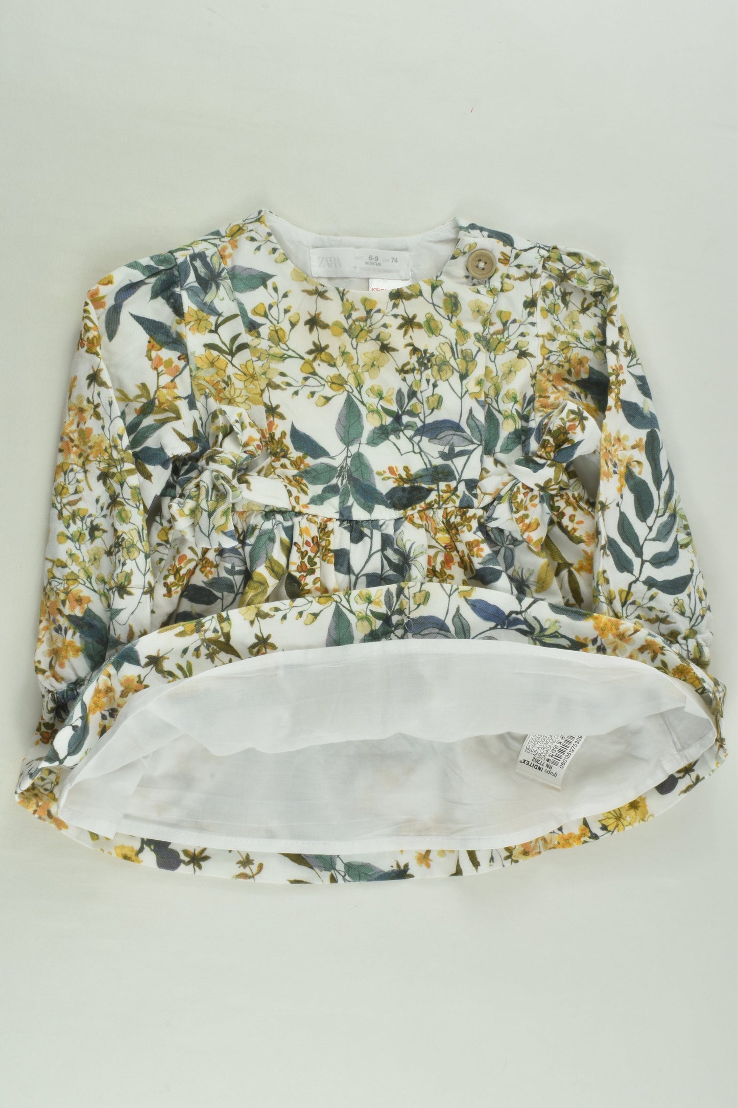 Zara Size 0 Lined Floral Dress