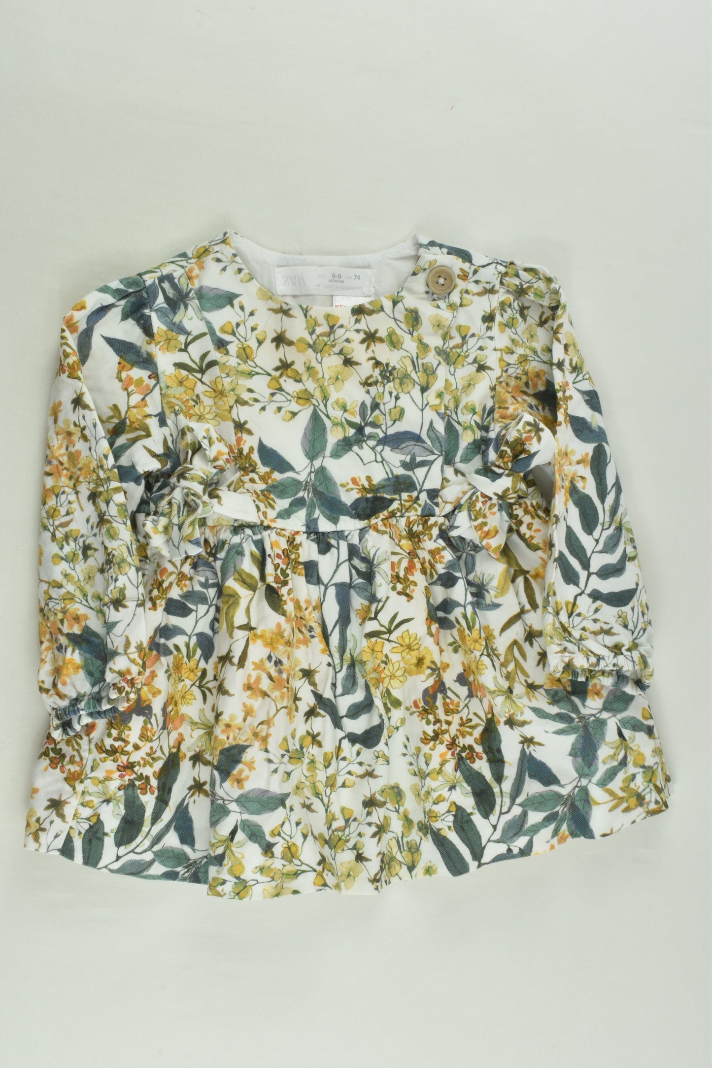 Zara Size 0 Lined Floral Dress