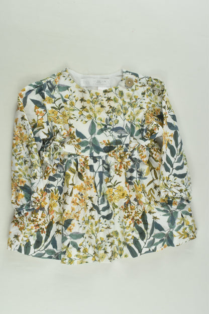 Zara Size 0 Lined Floral Dress