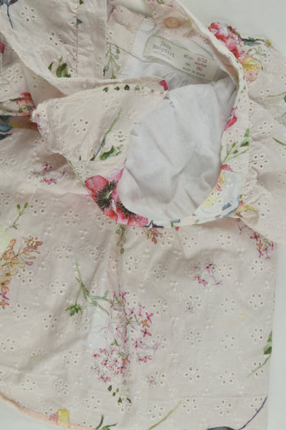 Zara Size 0 Lined Floral Lace Dress