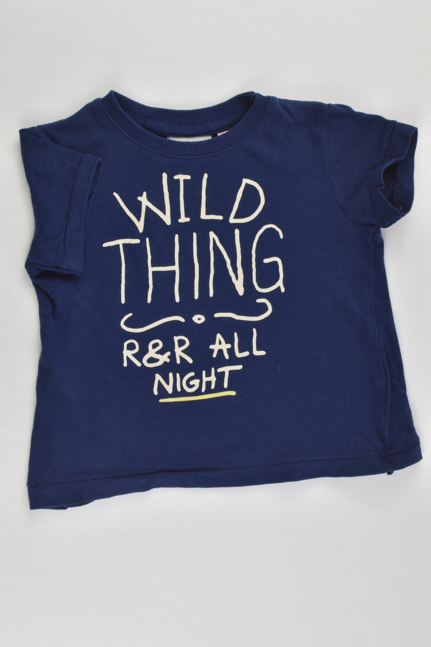 Zara Size 00 (3/6 months, 68 cm) 'Wild Thing' T-shirt
