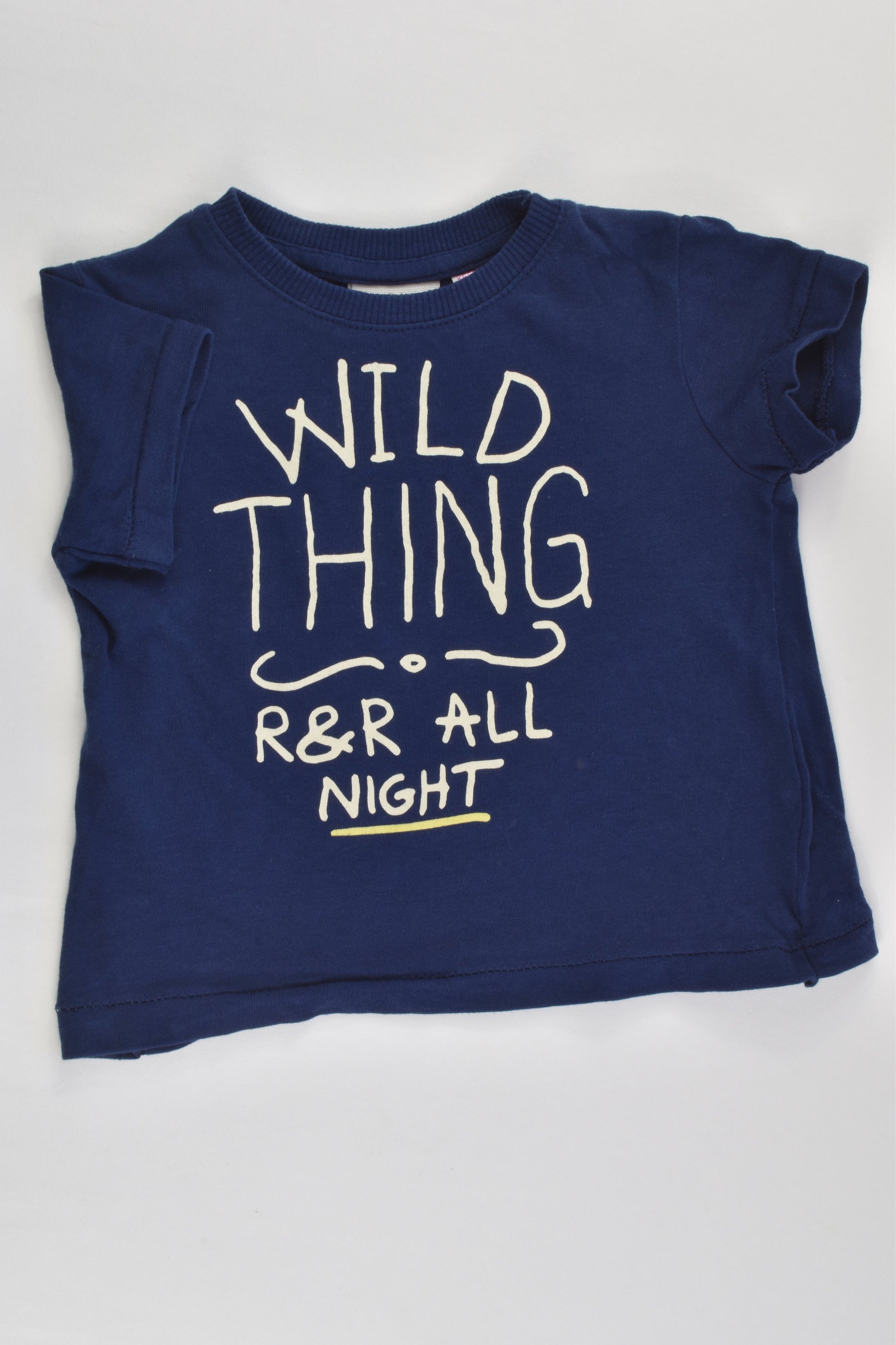 Zara Size 00 (3/6 months, 68 cm) 'Wild Thing' T-shirt