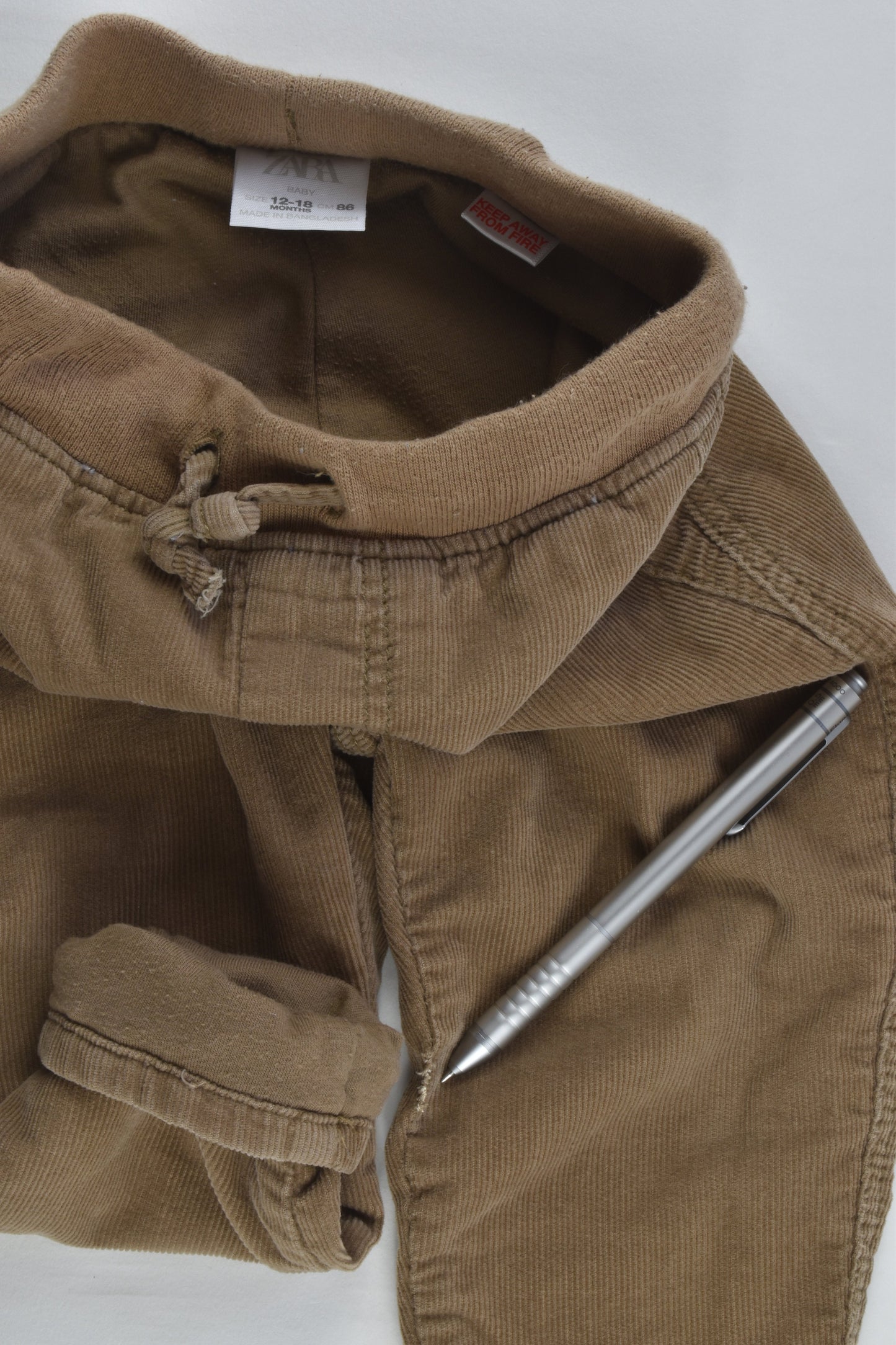 Zara Size 1 (86 cm) Lined Cord Pants