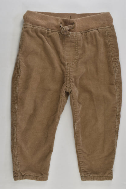 Zara Size 1 (86 cm) Lined Cord Pants