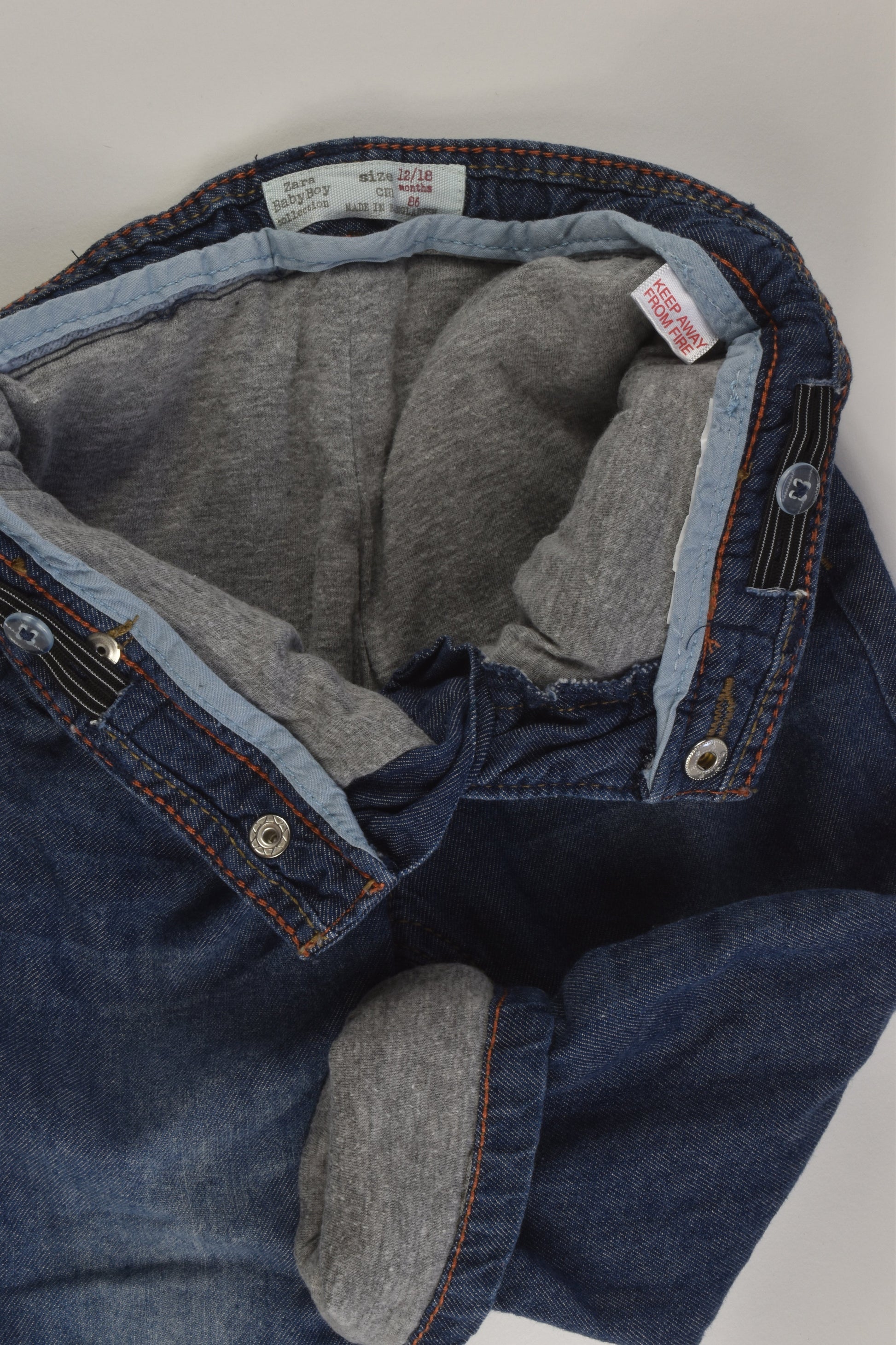 Zara Size 1 Lined Denim Pants